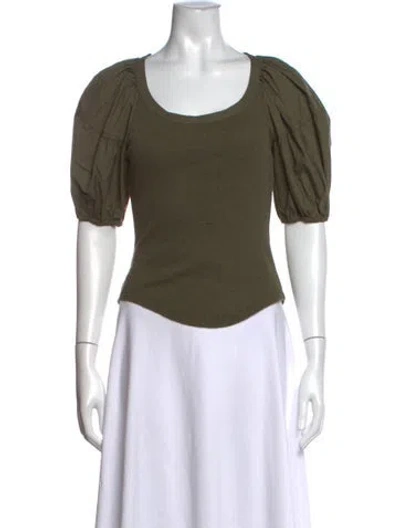 Pre-owned Ulla Johnson Crew Neck Sweater In Green