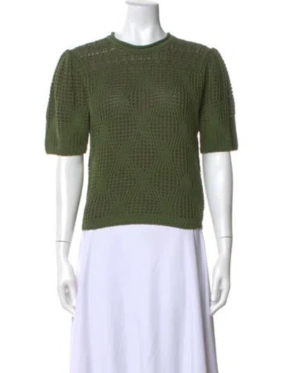 Pre-owned Ulla Johnson Crew Neck Sweater In Green