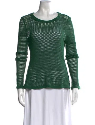 Pre-owned Ulla Johnson Crew Neck Sweater In Green