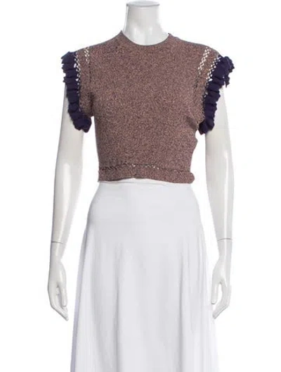 Pre-owned Ulla Johnson Crew Neck Sweater In Multicolor