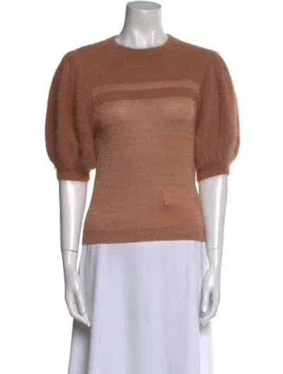 Pre-owned Ulla Johnson Crew Neck Sweater In Neutral