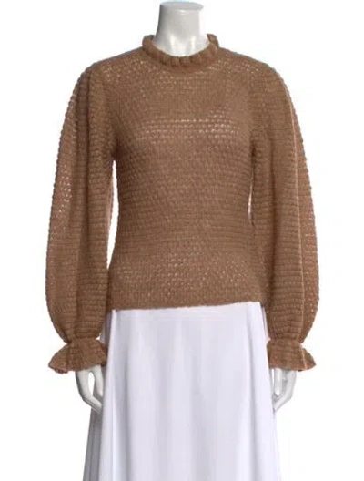Pre-owned Ulla Johnson Crew Neck Sweater In Neutral