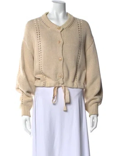 Pre-owned Ulla Johnson Crew Neck Sweater In Neutral
