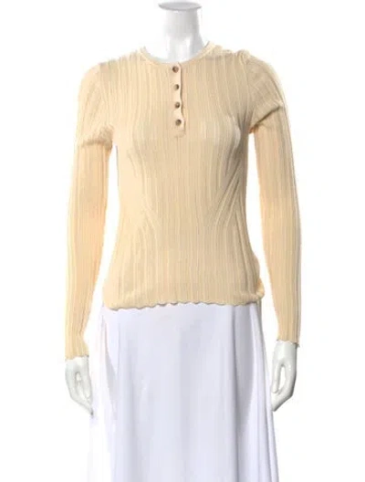 Pre-owned Ulla Johnson Crew Neck Sweater In Neutral
