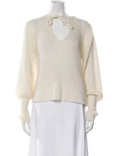 Pre-owned Ulla Johnson Crew Neck Sweater In Neutral