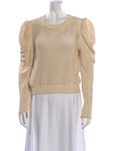 Pre-owned Ulla Johnson Crew Neck Sweater In Neutral