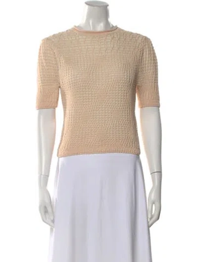 Pre-owned Ulla Johnson Crew Neck Sweater In Neutral