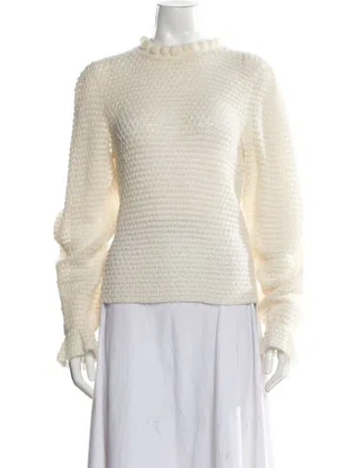 Pre-owned Ulla Johnson Crew Neck Sweater In Neutral