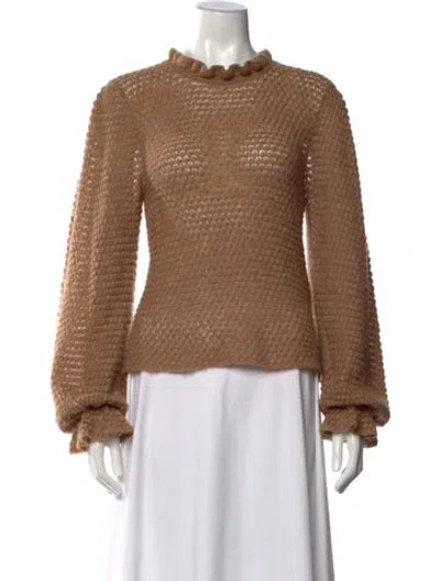 Pre-owned Ulla Johnson Crew Neck Sweater In Neutral