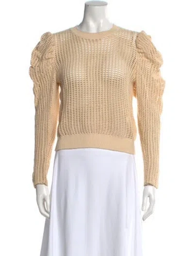 Pre-owned Ulla Johnson Crew Neck Sweater In Neutral