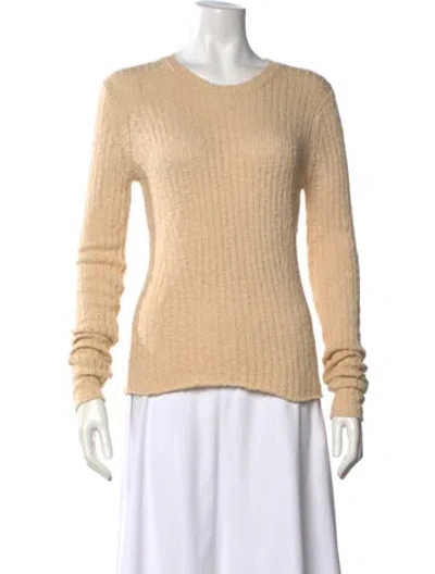 Pre-owned Ulla Johnson Crew Neck Sweater In Neutral