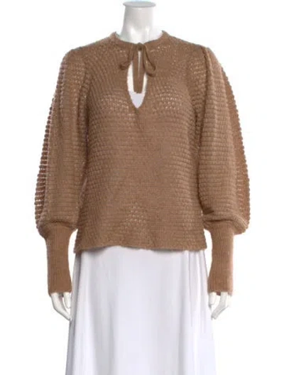 Pre-owned Ulla Johnson Crew Neck Sweater In Neutral