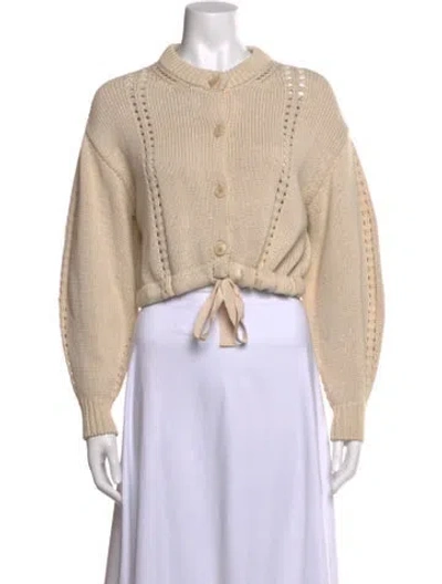 Pre-owned Ulla Johnson Crew Neck Sweater In Neutral