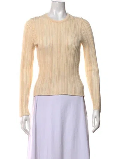 Pre-owned Ulla Johnson Crew Neck Sweater In Neutral
