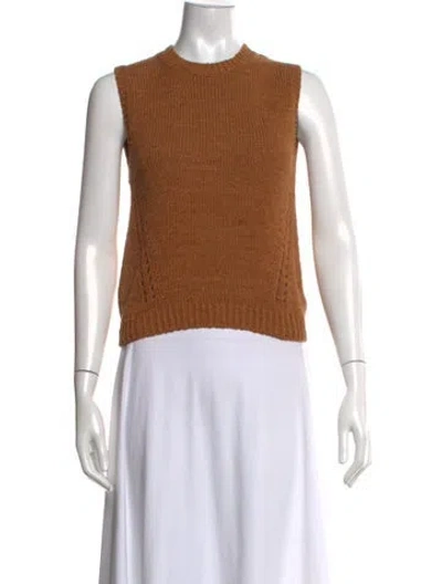 Pre-owned Ulla Johnson Crew Neck Sweater In Neutrals