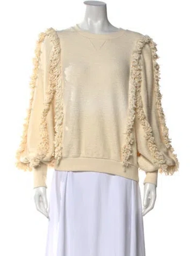 Pre-owned Ulla Johnson Crew Neck Sweater In Neutrals