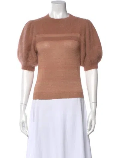 Pre-owned Ulla Johnson Crew Neck Sweater In Pink