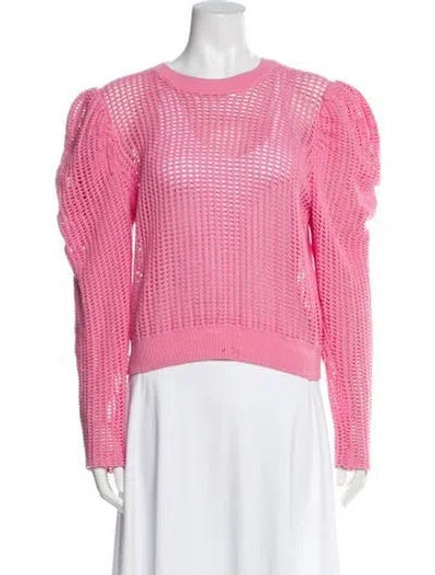 Pre-owned Ulla Johnson Crew Neck Sweater In Pink