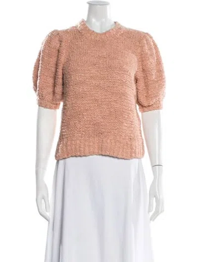 Pre-owned Ulla Johnson Crew Neck Sweater In Pink