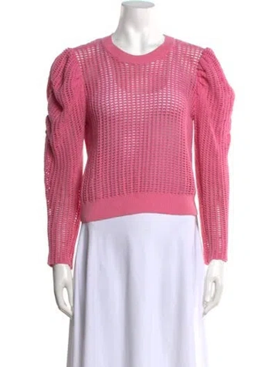 Pre-owned Ulla Johnson Crew Neck Sweater In Pink