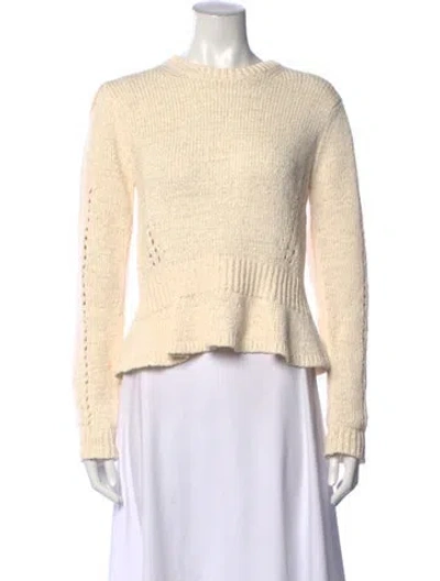 Pre-owned Ulla Johnson Crew Neck Sweater W/ Tags In Neutrals