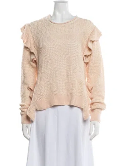 Pre-owned Ulla Johnson Crew Neck Sweater W/ Tags In Pink