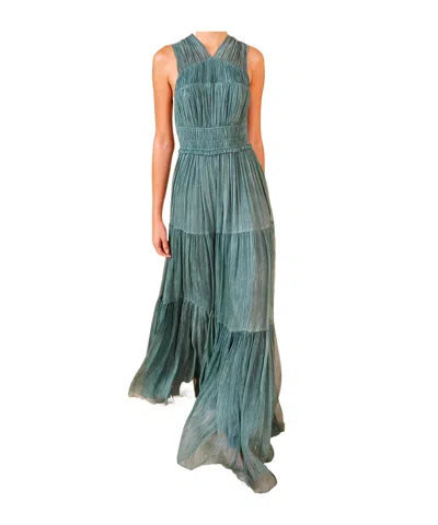 Ulla Johnson Crinkle Silk Chiffon Gown In Klp
