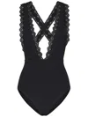 Ulla Johnson Ophelia Lycra Swimsuit In Black