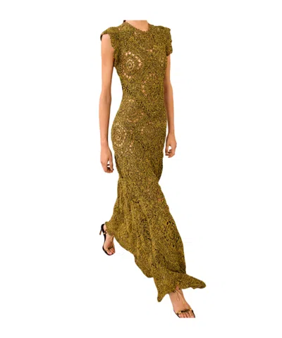 Ulla Johnson Crochet Dress In Green