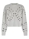 Ulla Johnson Boxy Grey Melange Vanessa Pullover In Gray