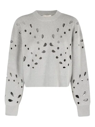 Ulla Johnson Cut-out Detail Sweater In Gray