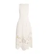 Ulla Johnson Rosaline Sleeveless Drop Waist Knit Midi Dress Cowrie In Black