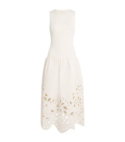 ULLA JOHNSON CUT-OUT ROSALINE MIDI DRESS
