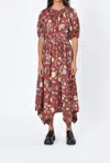 Ulla Johnson Cybil Dress In Anemone In Multi
