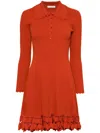 Ulla Johnson Gestricktes Minikleid In Rot