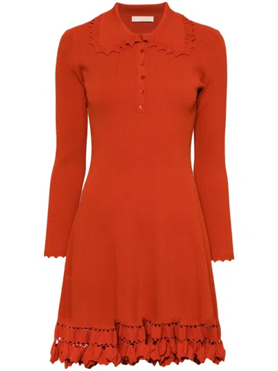Ulla Johnson Gestricktes Minikleid In Rot