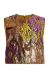 Ulla Johnson Cybil Metallic Top In Brown