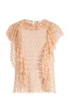 Ulla Johnson Daevy Lace Top In Neutral