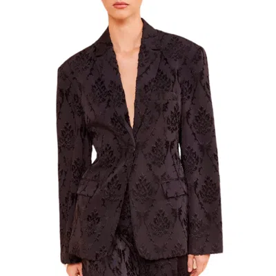 Ulla Johnson Dahmi Jacket In Noir In Purple