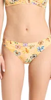 Ulla Johnson Dani Bikini Bottoms Daffodil Xl In Daffodil