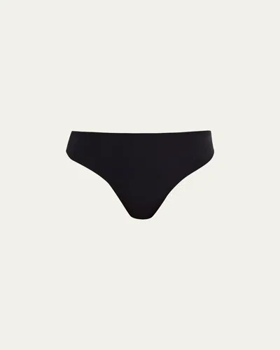 Ulla Johnson Dani Mid-rise Bikini Bottoms In Black