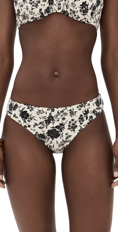Ulla Johnson Dani Mid Rise Bikini Bottoms White Gardenia In Neutral
