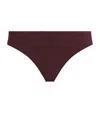 Ulla Johnson Dani Mid-rise Bikini Briefs In Burgundy