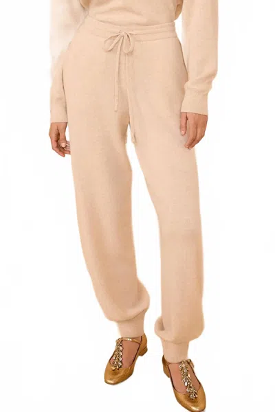Ulla Johnson Danica Cashmere Pants In Melange In Pink