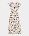 Ulla Johnson Darya Drop-waist Midi Dress In Neutral