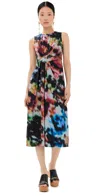 Ulla Johnson Davina Printed Cotton-poplin Midi Dress In Aura