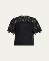 Ulla Johnson Delia Top In Noir In Noir