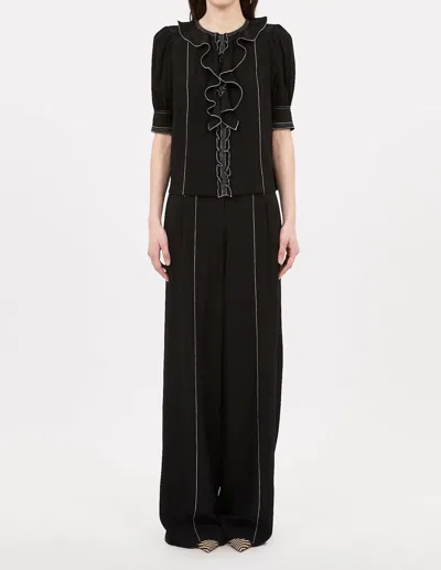 Ulla Johnson Delvine Pant In Noir In Black