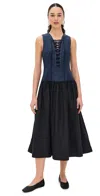 Ulla Johnson Denia Dress In Twilight Colorblock