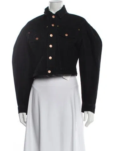 Pre-owned Ulla Johnson Denim Jacket In Black